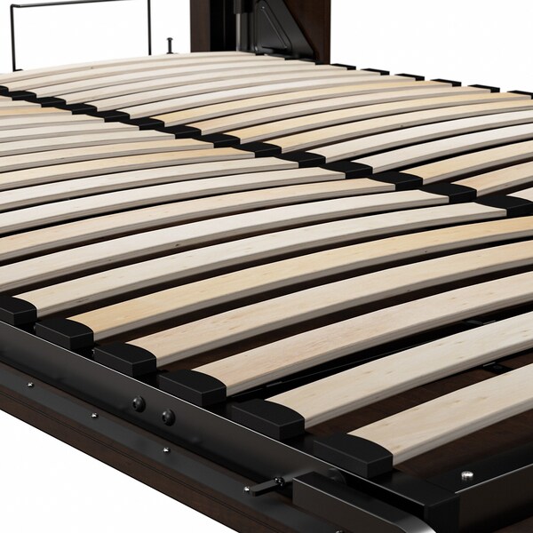 Bestar Wall Full Bed Kit, Pur, Chocolate, 131" - 26895-69