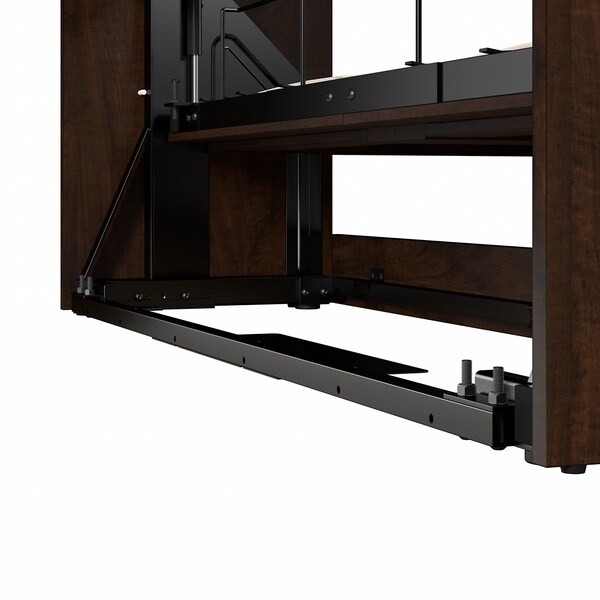 Bestar Wall Full Bed Kit, Pur, Chocolate, 131" - 26895-69
