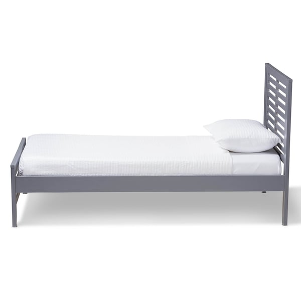 Baxton Studio Sedona Modern Grey-Finished Wood Twin Platform Bed - 143-7874