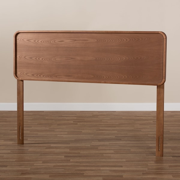 Baxton Studio Mailene Mid-Century Walnut Brown Finished Wood Full Size Headboard - 156-9428