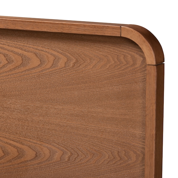 Baxton Studio Mailene Mid-Century Walnut Brown Finished Wood Full Size Headboard - 156-9428