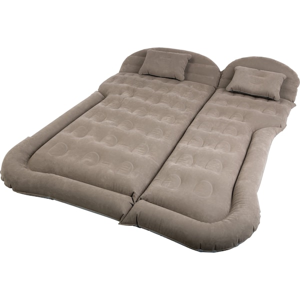 Wakeman Inflatable Mattress - Car Air Mattress for SUV/Tent with Aux Pump & 2 Pillows by Wakeman Gray - 75-CMP1144