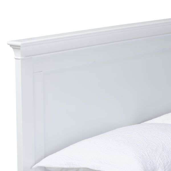 Baxton Studio Ceri Classic and Traditional White Finished Wood Full Size Daybed - 224-12597-ZORO