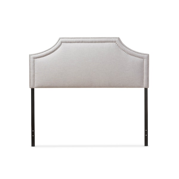 Baxton Studio Avignon Modern Grayish Beige Upholstered King Size Headboard - 124-6869