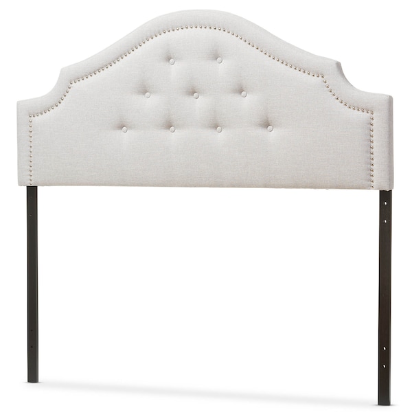 Baxton Studio Cora Modern Grayish Beige Upholstered Full Size Headboard - 124-6859