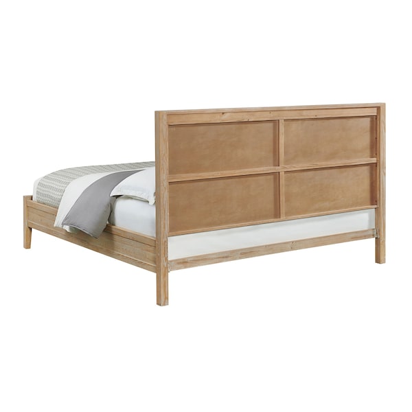 Alaterre Furniture Arden 4-Piece Bedroom Set with King Bed, 2-Drawer Nightstand with open shelf, Chest, Dresser - ANAN02344029