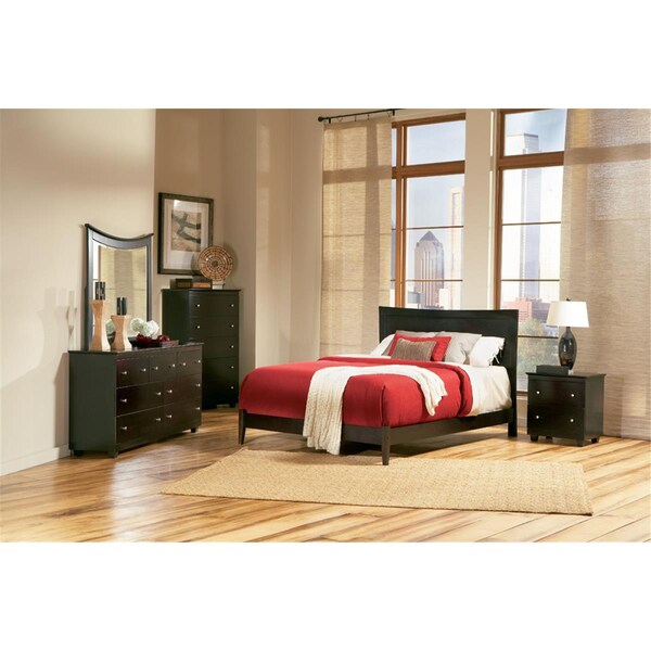 Atlantic Furniture Miami Open Foot - Espresso, Queen Size - AP8741001