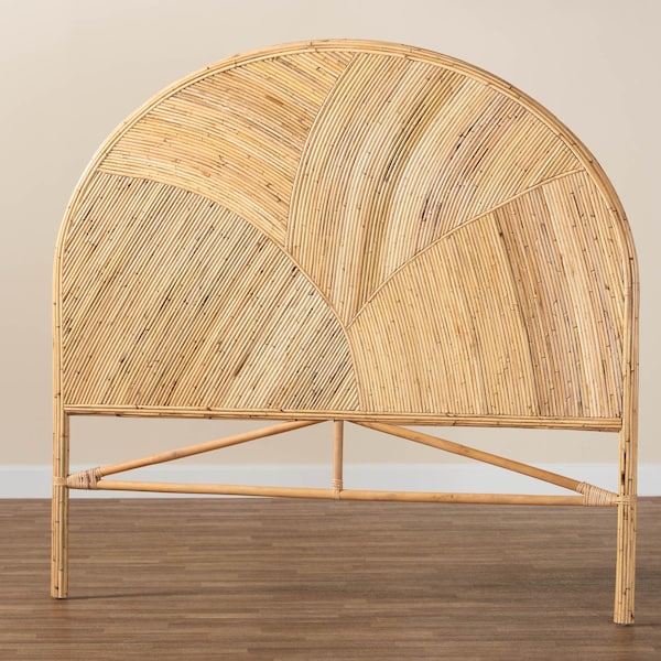 Bali & Pari Seana Bohemian Honey Rattan King Size Standalone Headboard - 244-13631-ZORO