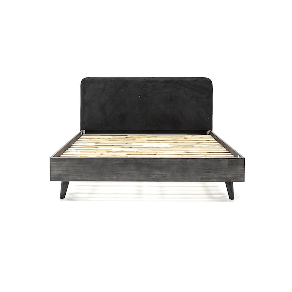 Armen Living Mohave 3 Piece Acacia King Bed and Nightstands Bedroom Set - SETMVBDKG3A
