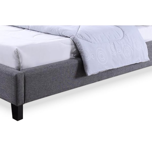 Baxton Studio Hillary Modern and Contemporary Queen Size Upholstered Platform Bed - 116-6197