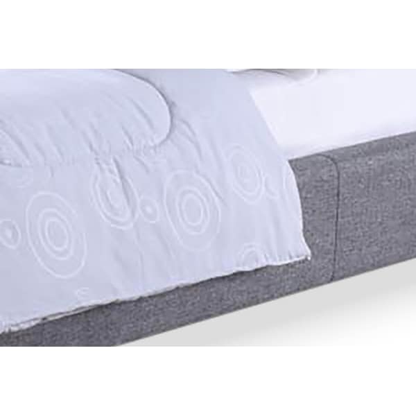Baxton Studio Hillary Modern and Contemporary Queen Size Upholstered Platform Bed - 116-6197