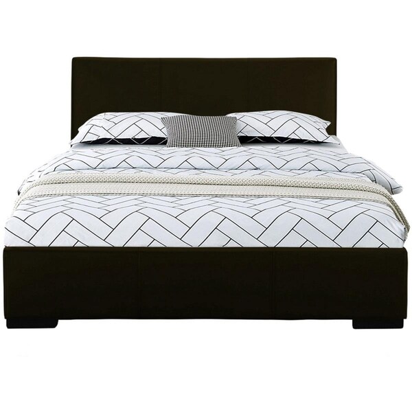 Gfancy Fixtures 34.8 x 63.4 x 85.4 in. Black Platform Queen Size Bed - GF3640604