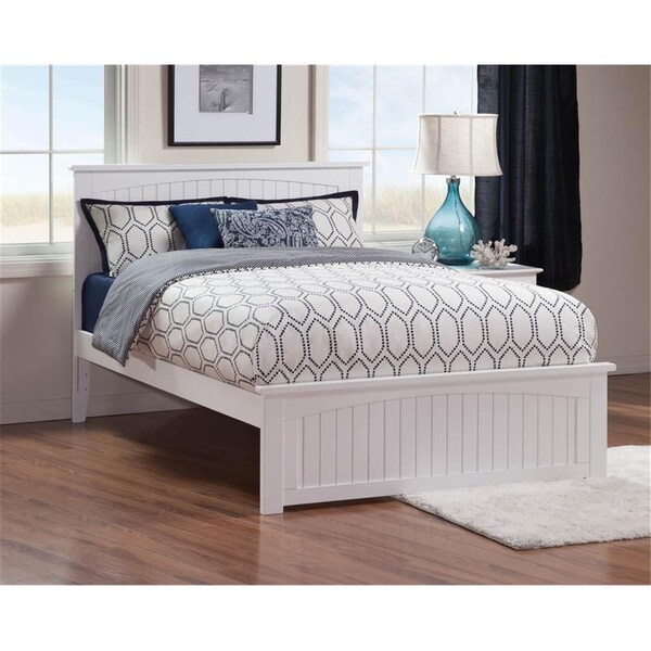 Atlantic Furniture Nantucket Bed with Match Footboard - White, Queen Size - AR8246032
