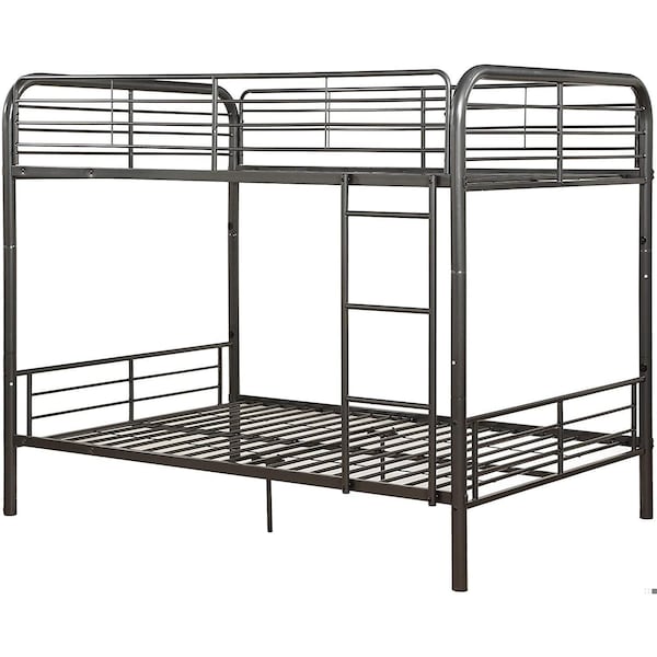 Homeroots Bristol Full and amp; Full Bunk Bed Gunmetal - 285314