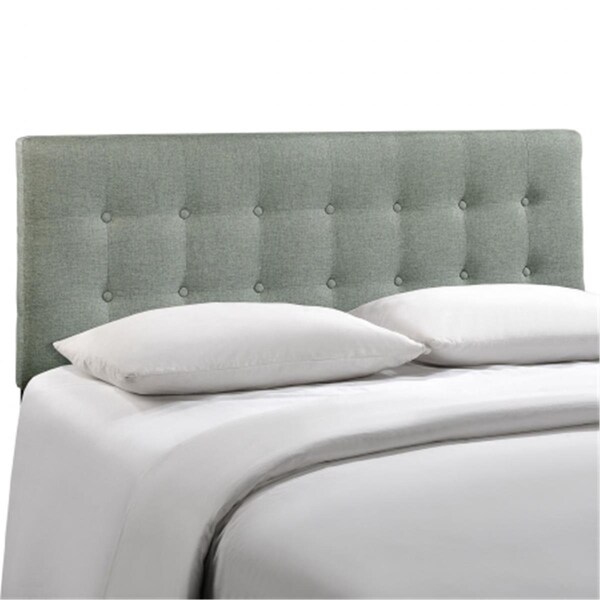 East End Imports Emily King Fabric Headboard- Gray - MOD-5174-GRY