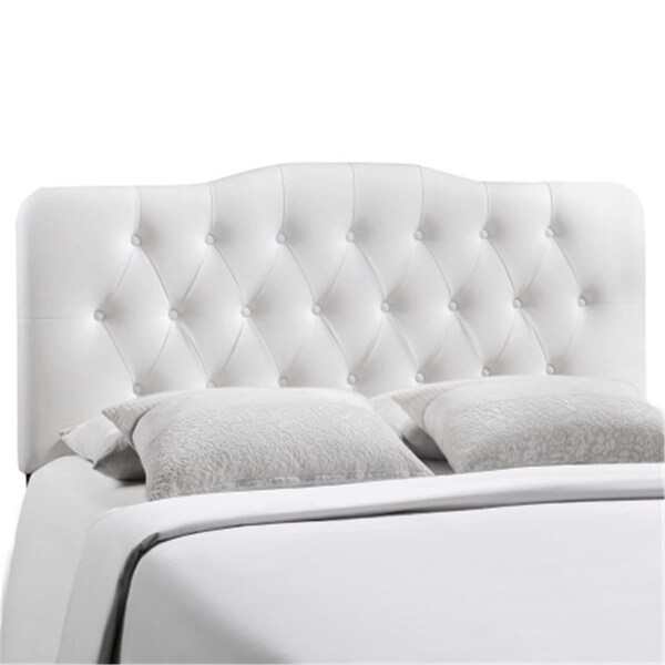 East End Imports Annabel Full Vinyl Headboard- White - MOD-5157-WHI