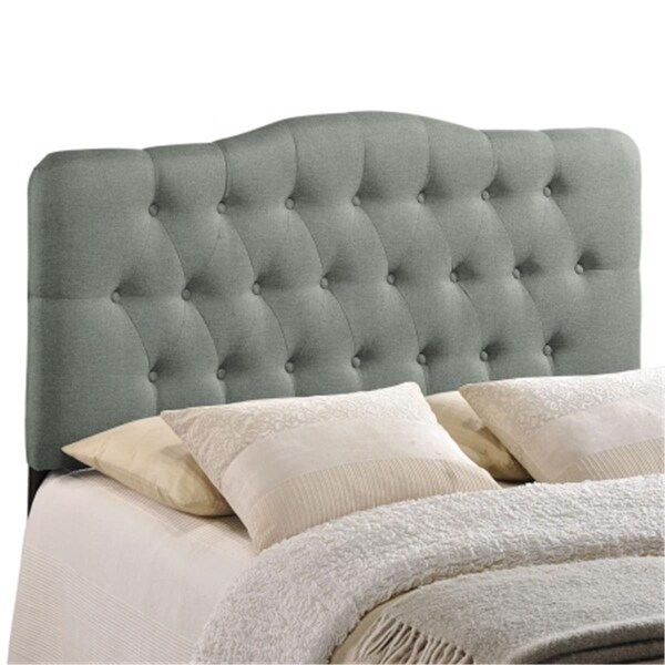 East End Imports Annabel Queen Fabric Headboard- Gray - MOD-5154-GRY