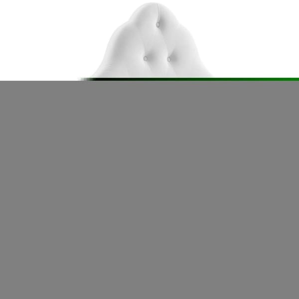 Modway Furniture Sovereign Diamond Tufted Performance Velvet Headboard, White - Twin Size - MOD-6122-WHI