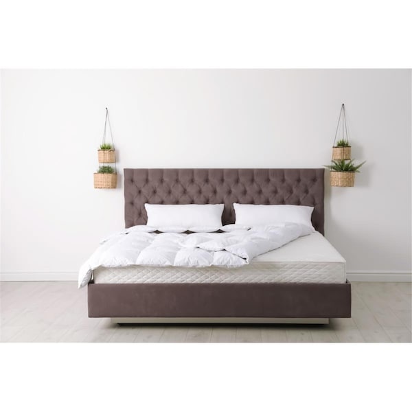 Homeroots 10 ft. White Premier Memory Foam Hypoallergenic Twin Size Mattress - 415580