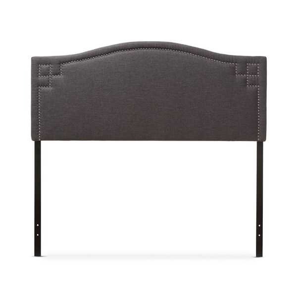 Baxton Studio Aubrey Modern Dark Grey Upholstered King Size Headboard - 124-6858
