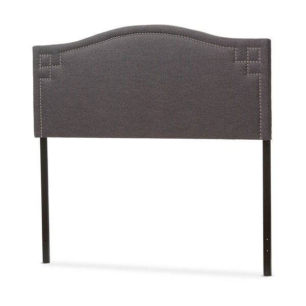 Baxton Studio Aubrey Modern Dark Grey Upholstered King Size Headboard - 124-6858