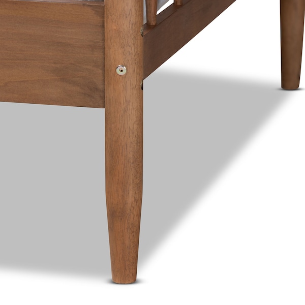 Baxton Studio Parson Classic Mid-Century Walnut Brown Finished Wood Twin Size Daybed - 194-11516-ZORO