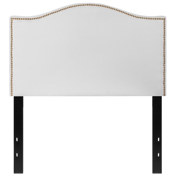 Flash Furniture Headboard, Twin Size, White Fabric - HG-HB1707-T-W-GG