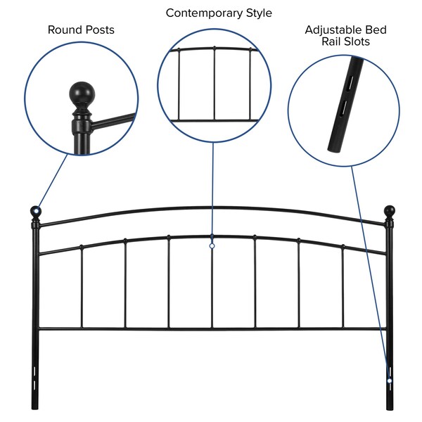 Flash Furniture King Size, Headboard, Decorative Metal - HG-HB1706-K-GG
