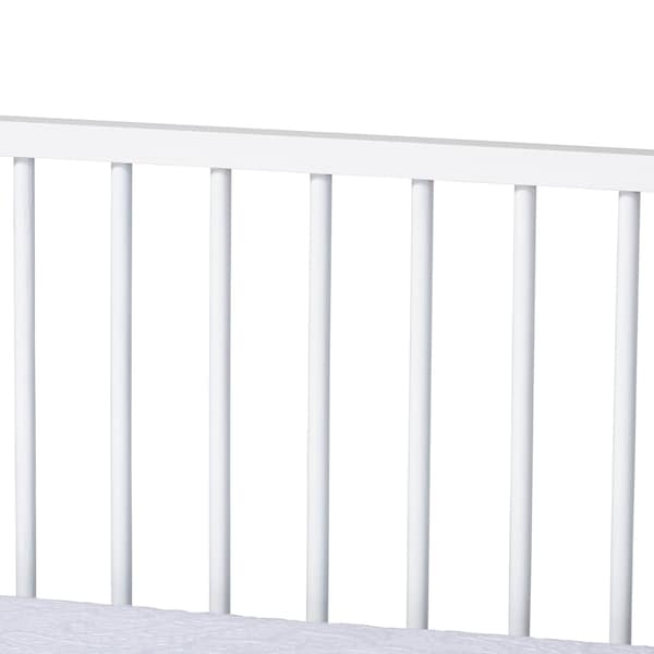 Baxton Studio Renata White Finished Wood Twin Size Spindle Daybed - 158-9645