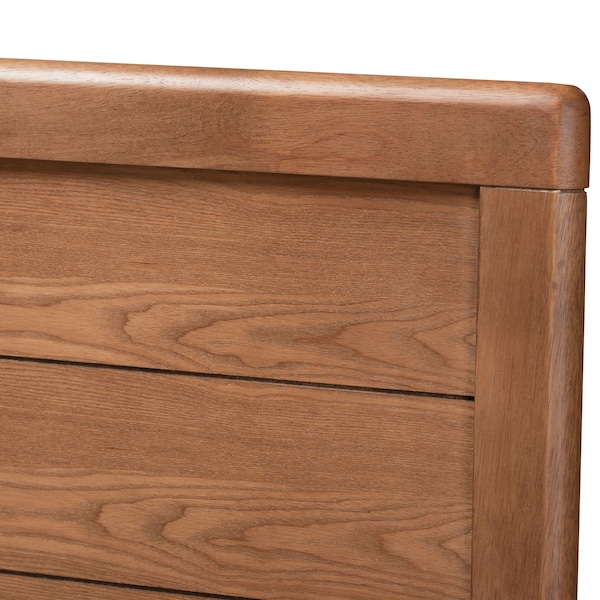 Baxton Studio Alba Wood Queen Size 4-Drawer Platform Bed with Built-In Shelves - 173-9426-10669