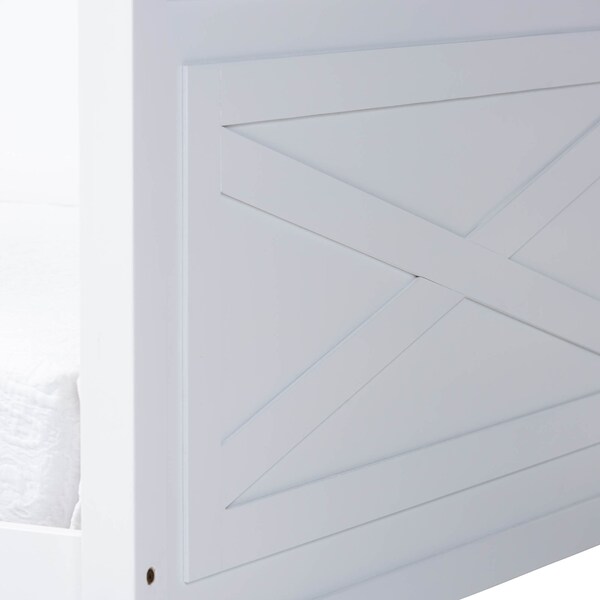 Baxton Studio Cintia White Finished Wood Twin Size Daybed - 158-9642