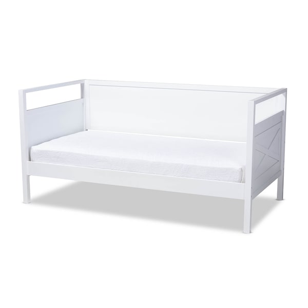 Baxton Studio Cintia White Finished Wood Twin Size Daybed - 158-9642