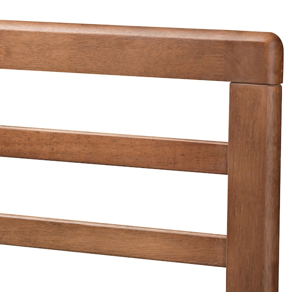 Baxton Studio Milana Ash Walnut Wood 4-Drawer King Size Platform Storage Bed - 173-9424-10670