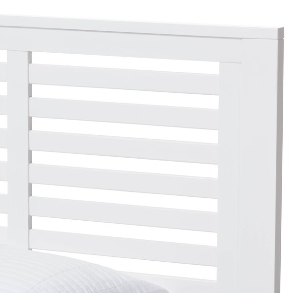 Baxton Studio Sedona Modern White-Finished Wood Twin Platform Bed - 143-7875