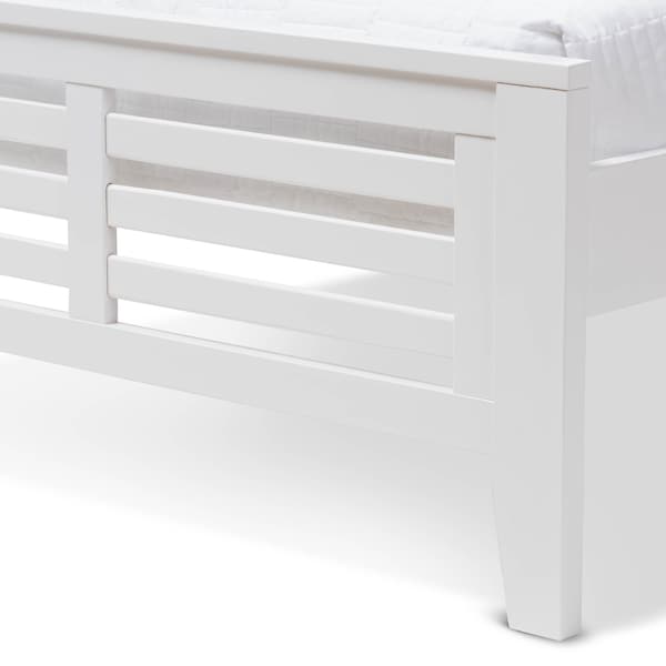 Baxton Studio Sedona Modern White-Finished Wood Twin Platform Bed - 143-7875