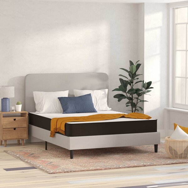 Flash Furniture 8" Hybrid Mattress, Queen Mattress in a Box - CL-E238-B-Q-GG