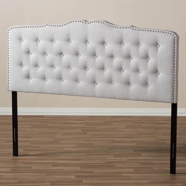 Baxton Studio Lucy Modern Greyish Beige Queen Size Headboard - 135-7276