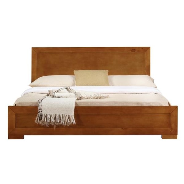 Camden Isle Camden Isle 86349 Trent Wooden Platform Bed; Oak; Queen Size - 82.28 x 62.99 x 35.43 in. - 86349