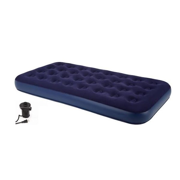 Achim Importing Achim Importing AB73TWAC04 Second Avenue Collection Twin Air Mattress with Electric Air Pump - AB73TWAC04