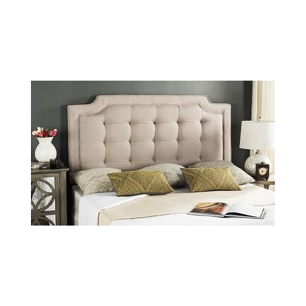 Safavieh Saphire Queen Size Headboard- Taupe- 53.9 x 3.5 x 61.8 in. - MCR4047A-Q