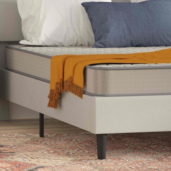 Flash Furniture 6" Hybrid Mattress, Queen Mattress in a Box - CL-E236-B-Q-GG