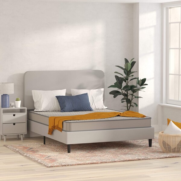 Flash Furniture 6" Hybrid Mattress, Queen Mattress in a Box - CL-E236-B-Q-GG