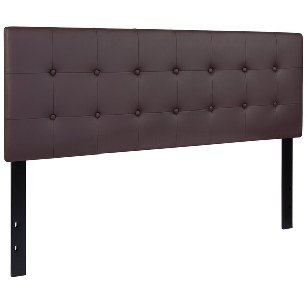 Flash Furniture Headboard, Queen Size, Brown Vinyl - HG-HB1705-Q-BR-GG