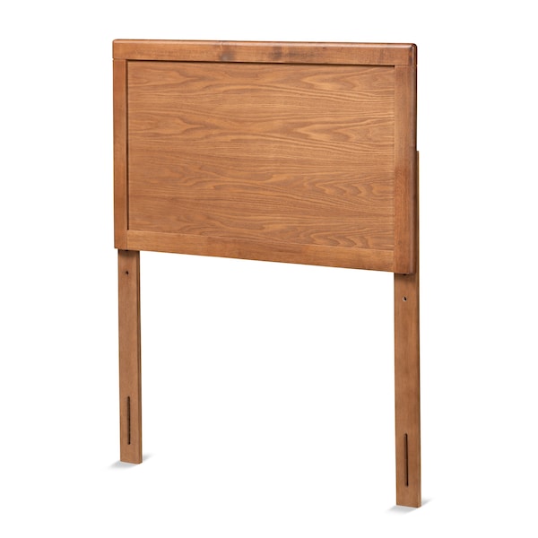Baxton Studio Raya Mid-Century Modern Walnut Brown Finished Wood Twin Size Headboard - 181-11160-ZORO