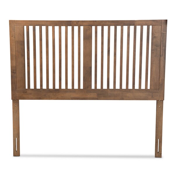 Baxton Studio Harena Modern and Contemporary Transitional Ash Walnut Finished Wood King Size Headboard - 179-11153-ZORO