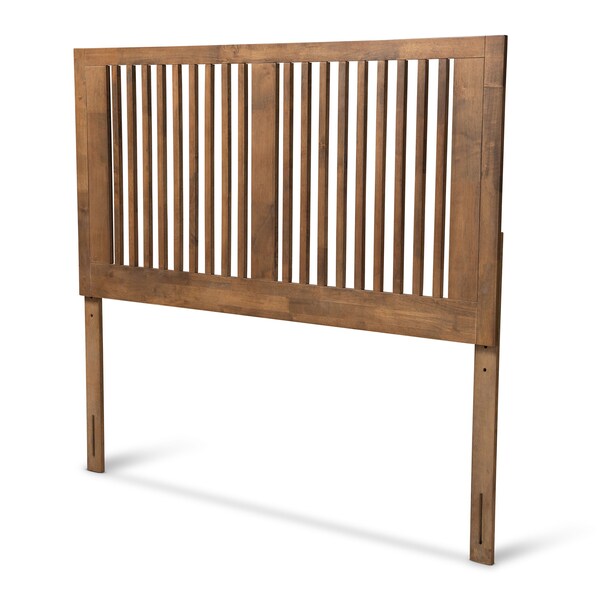 Baxton Studio Harena Modern and Contemporary Transitional Ash Walnut Finished Wood King Size Headboard - 179-11153-ZORO