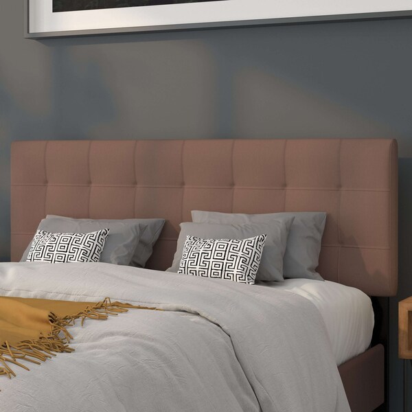 Flash Furniture Bedford Headboard, Queen, Camel Fabric - HG-HB1704-Q-C-GG