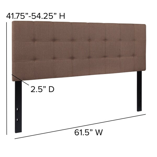 Flash Furniture Bedford Headboard, Queen, Camel Fabric - HG-HB1704-Q-C-GG