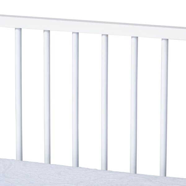Baxton Studio Renata White Finished Wood Twin Size Spindle Daybed with Trundle - 158-9645-9659