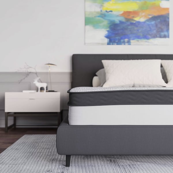 Flash Furniture 12" Memory Foam and Pocket Spring Mattress - King - CL-BT33PM-R12M-K-GG